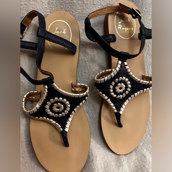 Maci Sandal in Midnight and Platinum by Jack Rogers 6m - Picture 5 of 7